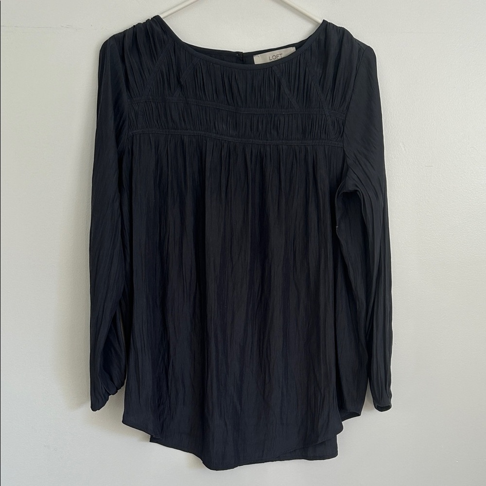 LOFT Women's Elegant Black Blouse